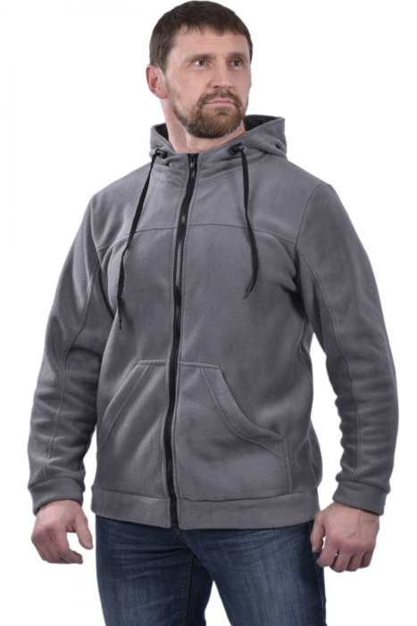 Толстовка «КУР 749.1» флис серый